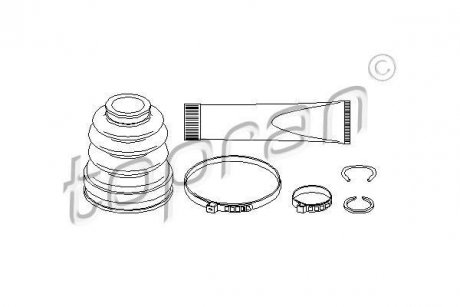 Пыльник приводного вала.) TOPRAN TOPRAN / HANS PRIES 301939