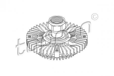 Вискомуфта вентилятора охлаждения TOPRAN / HANS PRIES 302007