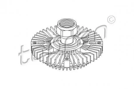 Вискомуфта вентилятора охлаждения TOPRAN / HANS PRIES 302007