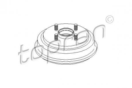 Гальмівний барабан TOPRAN / HANS PRIES 302346