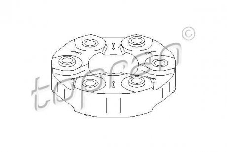 Шарнир продольного вала TOPRAN / HANS PRIES 302407
