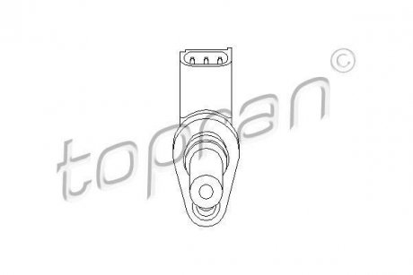 Датчик частоти обертання, керування двигуном TOPRAN TOPRAN / HANS PRIES 302667