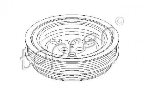Шкив коленчатого вала TOPRAN / HANS PRIES 302813