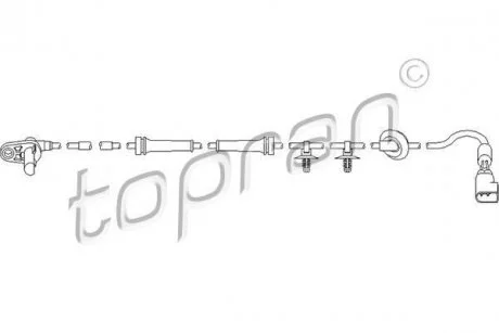 Фото датчик АБС TOPRAN TOPRAN / HANS PRIES 303951 Датчик АБС TOPRAN TOPRAN / HANS PRIES 303951