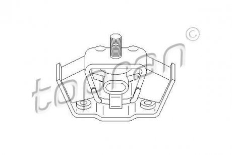 Подушка двигателя TOPRAN / HANS PRIES 400040 (фото 1)