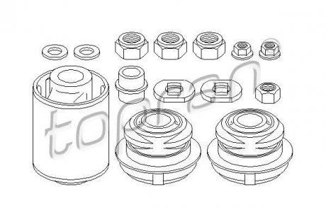 Ремкомплект рычага подвески TOPRAN TOPRAN / HANS PRIES 400051