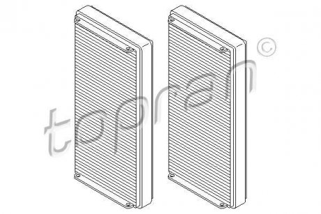 Фильтр воздуха (салона) TOPRAN / HANS PRIES 400208