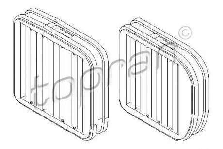 Фильтр воздуха (салона) TOPRAN TOPRAN / HANS PRIES 400209