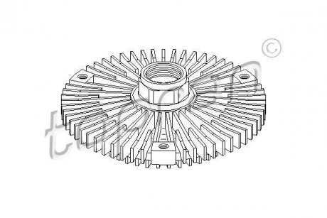 Вискомуфта вентилятора охлаждения TOPRAN / HANS PRIES 401186 (фото 1)