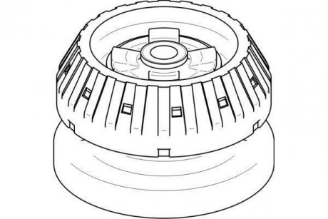 Опора амортизатора, 96-03 TOPRAN / HANS PRIES 401233