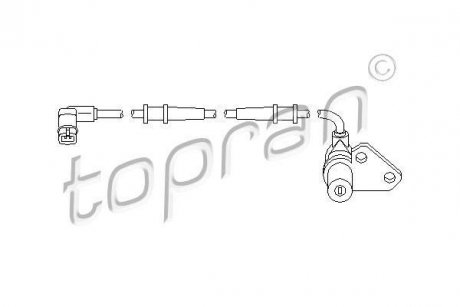 Датчик частоти обертання колеса TOPRAN TOPRAN / HANS PRIES 401412