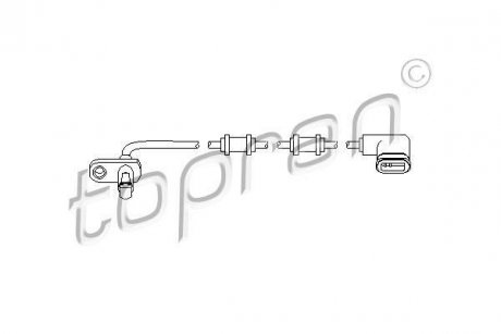 Датчик частоты вращения колеса TOPRAN / HANS PRIES 401546