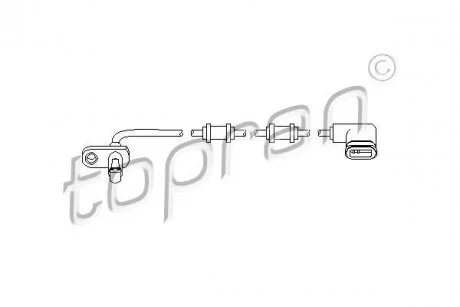 Датчик частоты вращения колеса TOPRAN / HANS PRIES 401546