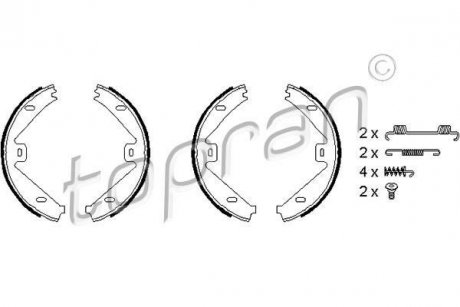 Szczкka hamulcowa TOPRAN TOPRAN / HANS PRIES 407762