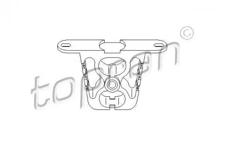 Елемент кріплення випускної системи TOPRAN TOPRAN / HANS PRIES 500182