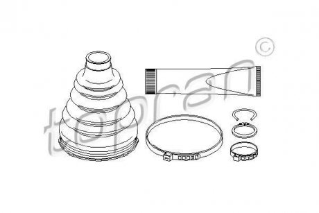 Пильовик привідного валу (набір) TOPRAN TOPRAN / HANS PRIES 500597