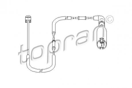 Датчик зносу гальмівних колодок TOPRAN / HANS PRIES 500660