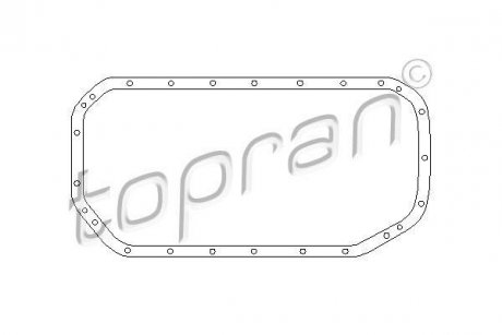 Прокладка масляного поддона TOPRAN / HANS PRIES 500777