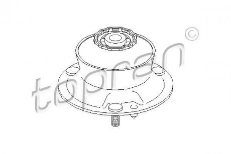 Опора стойка амортизатора TOPRAN TOPRAN / HANS PRIES 500835