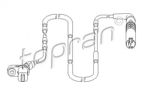 Датчик частоты вращения колеса TOPRAN TOPRAN / HANS PRIES 500980