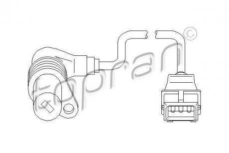 Датчик частоти обертання, керування двигуном TOPRAN / HANS PRIES 500986