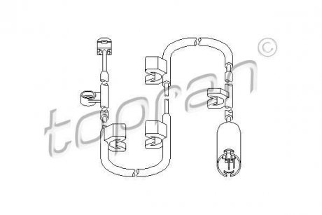 Датчик износа тормозных колодок TOPRAN / HANS PRIES 501025