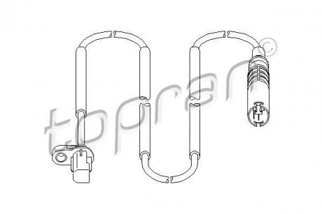 Датчик частоти обертання колеса TOPRAN / HANS PRIES 501078