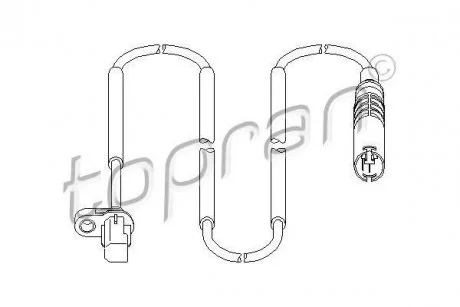 Датчик частоты вращения колеса TOPRAN / HANS PRIES 501078