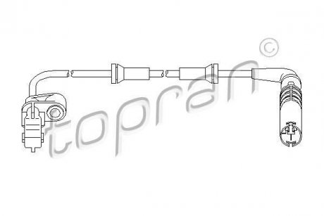 Датчик частоты вращения колеса TOPRAN TOPRAN / HANS PRIES 501236
