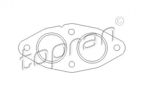 Прокладка вихлопної системи TOPRAN / HANS PRIES 501281