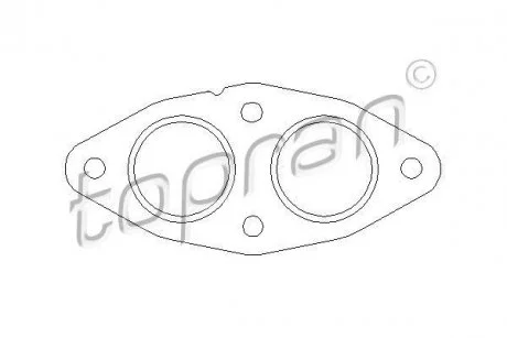 Фото прокладка вихлопної системи TOPRAN / HANS PRIES 501281 Прокладка вихлопної системи TOPRAN / HANS PRIES 501281