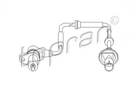 Датчик частоти обертання колеса TOPRAN / HANS PRIES 501455 (фото 1)