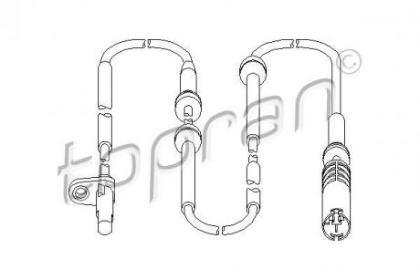 Датчик частоты вращения колеса TOPRAN / HANS PRIES 501456
