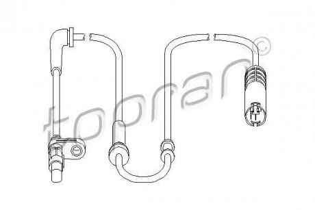 Датчик частоты вращения колеса TOPRAN TOPRAN / HANS PRIES 501458