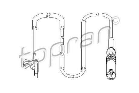 Датчик частоты вращения колеса TOPRAN / HANS PRIES 501466