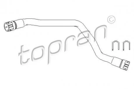 Фото патрубок системи охолодження TOPRAN / HANS PRIES 501552 Патрубок системи охолодження TOPRAN / HANS PRIES 501552
