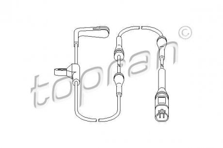 Датчик зносу гальмівних колодок TOPRAN / HANS PRIES 501616