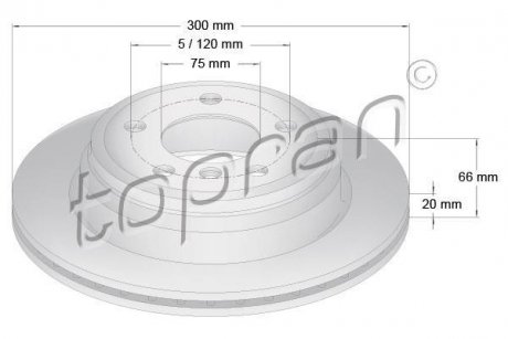 TARCZA HAM. BMW TOPRAN TOPRAN / HANS PRIES 503014