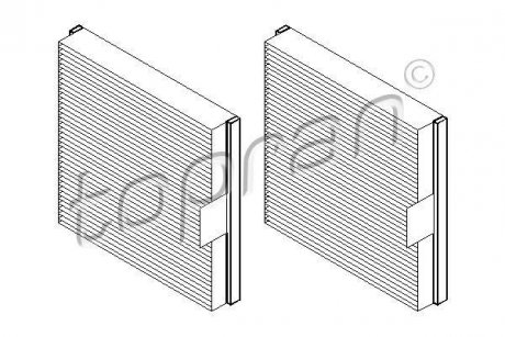 Фільтр повітря (салону) TOPRAN / HANS PRIES 700489