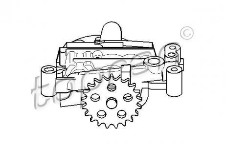 Насос смазки TOPRAN / HANS PRIES 720157