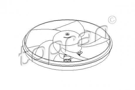Вентилятор, охолодження двигуна TOPRAN / HANS PRIES 721530