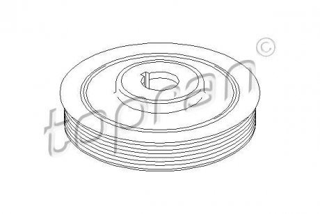 Шкив коленчатого вала TOPRAN / HANS PRIES 721975
