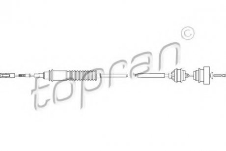 Трос сцепления TOPRAN TOPRAN / HANS PRIES 722110