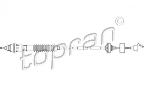 Трос зчеплення TOPRAN TOPRAN / HANS PRIES 722354