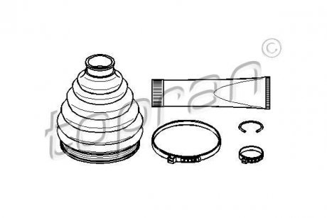 Пыльник приводного вала.) TOPRAN TOPRAN / HANS PRIES 722473
