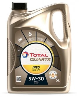 Олива QUARTZ INEO LONGLIFE 5W-30, 5л. TOTAL 213819