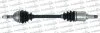 Піввісь лів L=615mm L2=652mm 21/22 зуб. AX (ZA-_) 10 86-98, SAXO 1.1 X, SX 96-03, PEUGEOT 106 I 1. TRAKMOTIVE 30-0254 (фото 1)