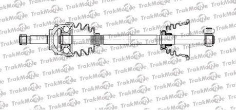 Полуось лів. L=626mm 21/26 зуб. CLIO II 1.2 98-10, CLIO II 1.4 00-08, KANGOO 1.5 dCi 01-, KANGOO 1. TRAKMOTIVE 30-1111