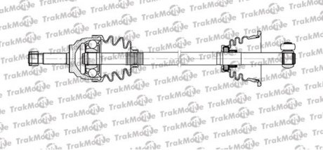 Полуось лів. L=625,7mm, 21 зуб. KUBISTAR (X76) 1.5 dCi 05-09, RENAULT CLIO II 1.4 98-05, KANGOO 1.5 TRAKMOTIVE 30-1112