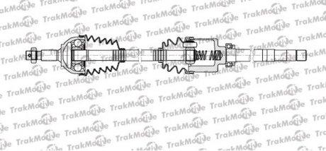 Полуось прав L=973mm L=1019mm 28/37 зуб. Jumpy, Peugeot 508, FIAT SCUDO 2.0 D Multijet 10-16 TRAKMOTIVE 30-1118